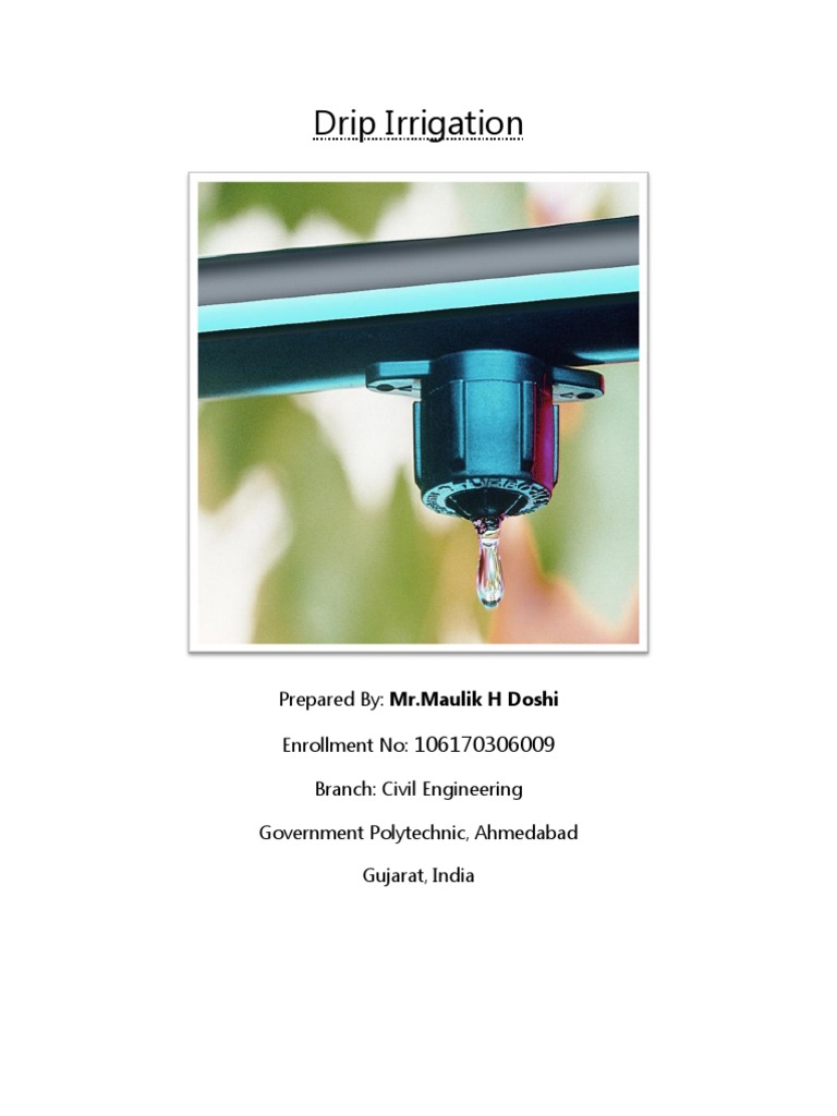 Drip Irrigation | PDF