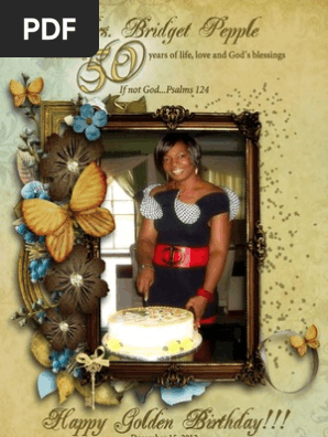 Pepple 50th Birthday Program
