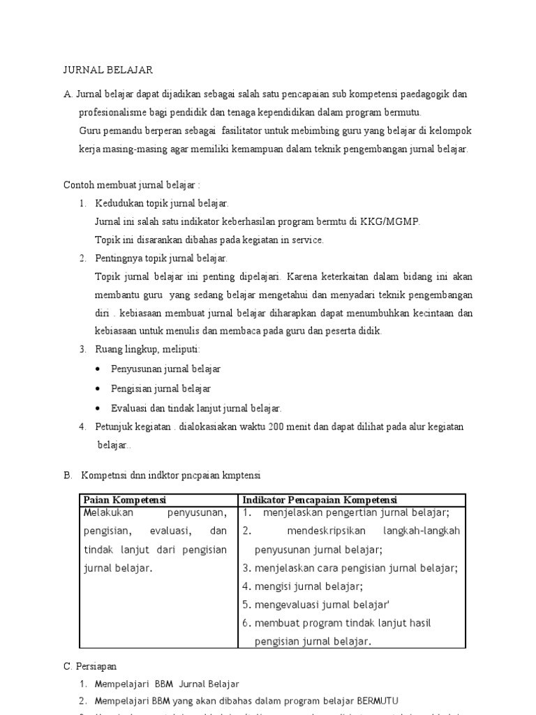 Jurnal Belajar Pdf