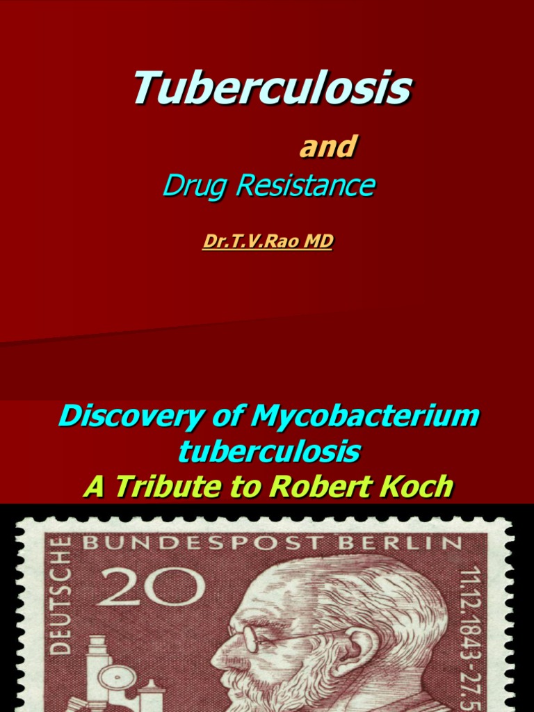 Tuberculosis: Drug Resistance | PDF | Tuberculosis | Antimicrobial ...
