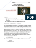 Laboratory Session 3 Single-Phase Transformers: Milwaukee School of Engineering EE-340