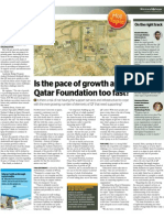 Is The Pace of Growth at Qatar Foundation Too Fast?: 4 Hot Topic