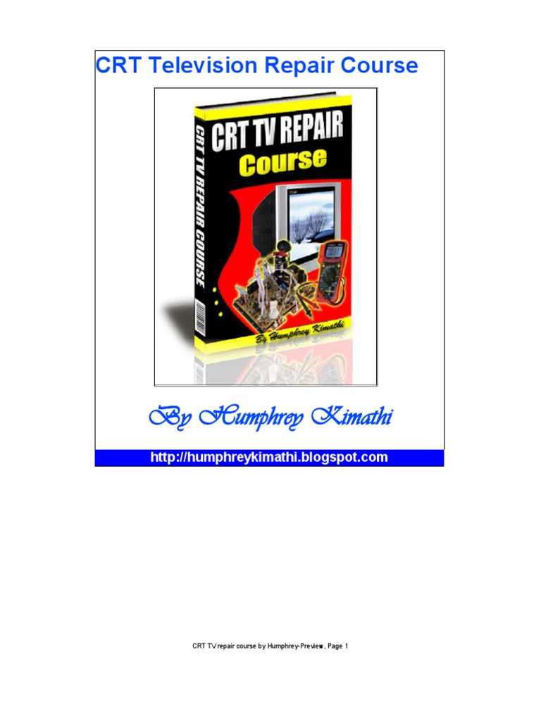 CRT TV Repair Course by HumphreyPreview PDF Power Supply Capacitor