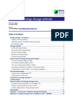 Overview of Energy Storage Methods: Research Report