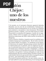 ANTÓN CHÉJOV UNO DE LOS NUESTROS