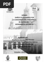 Daños ocasionados por la contaminación atmosférica, en materiales y monumentos históricos
