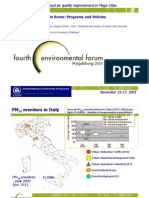 Reducing Pollution in Rome: Programs and Policies: Smart Approaches in Local Air Quality Improvement in Mega Cities