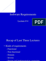 Software Requirements: Lecture # 4