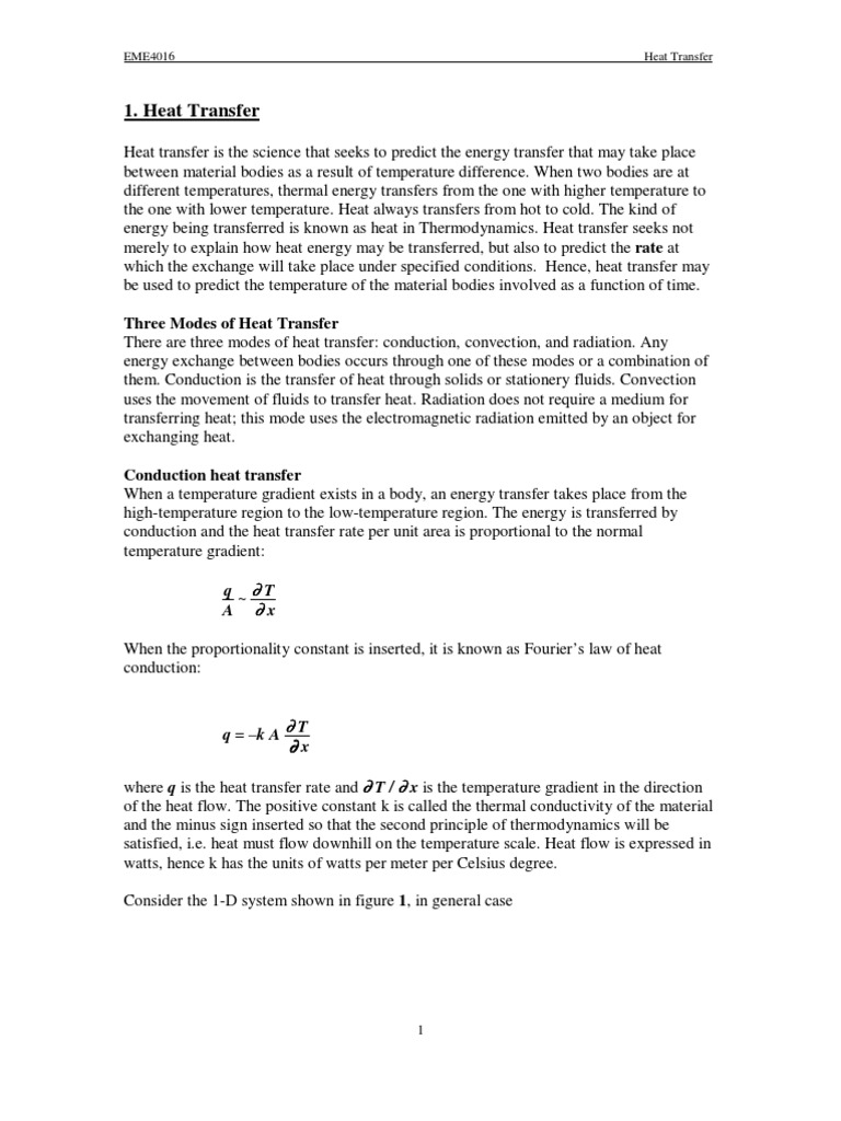 Heat Transfer: Conduction and Convection | PDF | Heat Transfer ...