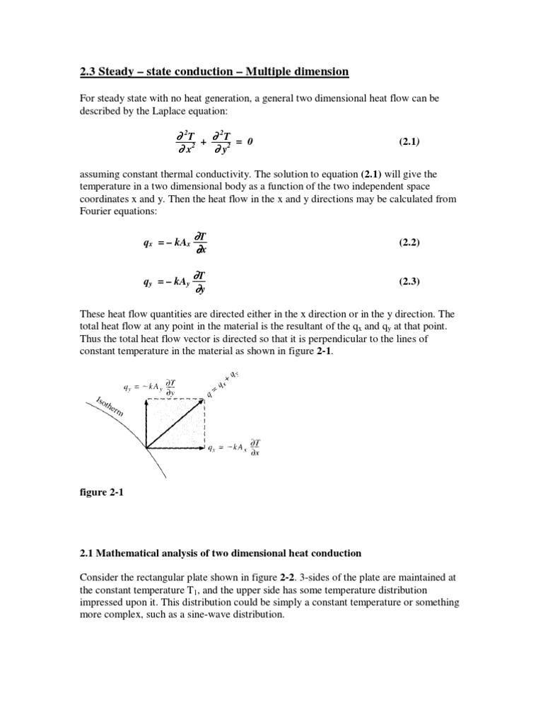 Heat Transfer Ch3-2D Conduction | PDF | Thermal Conduction | Equations