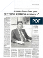 Oliván en Diario de Teruel 041112