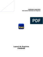 Layout Cobranca 400 - CNAB Itaú