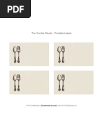 Give Thanks Food Dessert Labels - Tomkat Studio