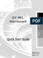 Quick Start Guide: SY-6KL Mainboard