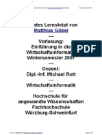 Skript Einfuehrung in Die Wirtschaftsinformatik WS2007 MG