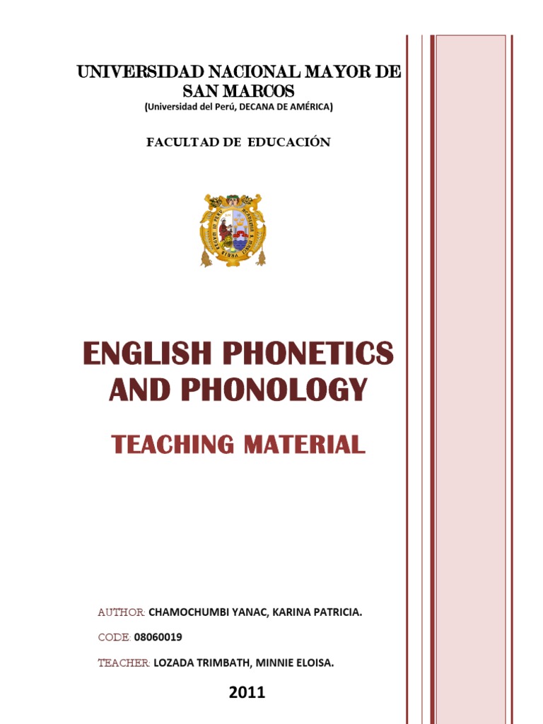 Teaching Material PDF English Language Philology