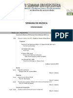 PROGRAMAÇÃO - XIX Semana Da Música - UECE 2012