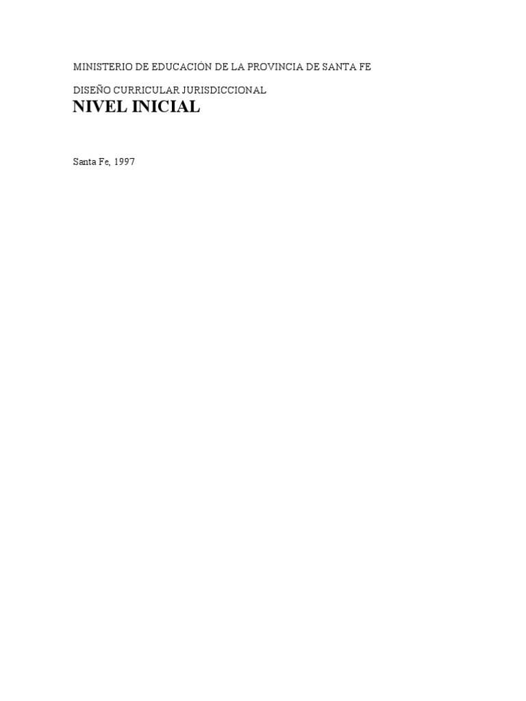 Nivel Ini PDF | PDF | Plan de estudios | Aprendizaje