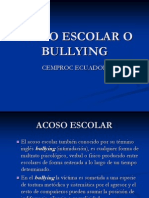 Acoso Escolar o Bullying