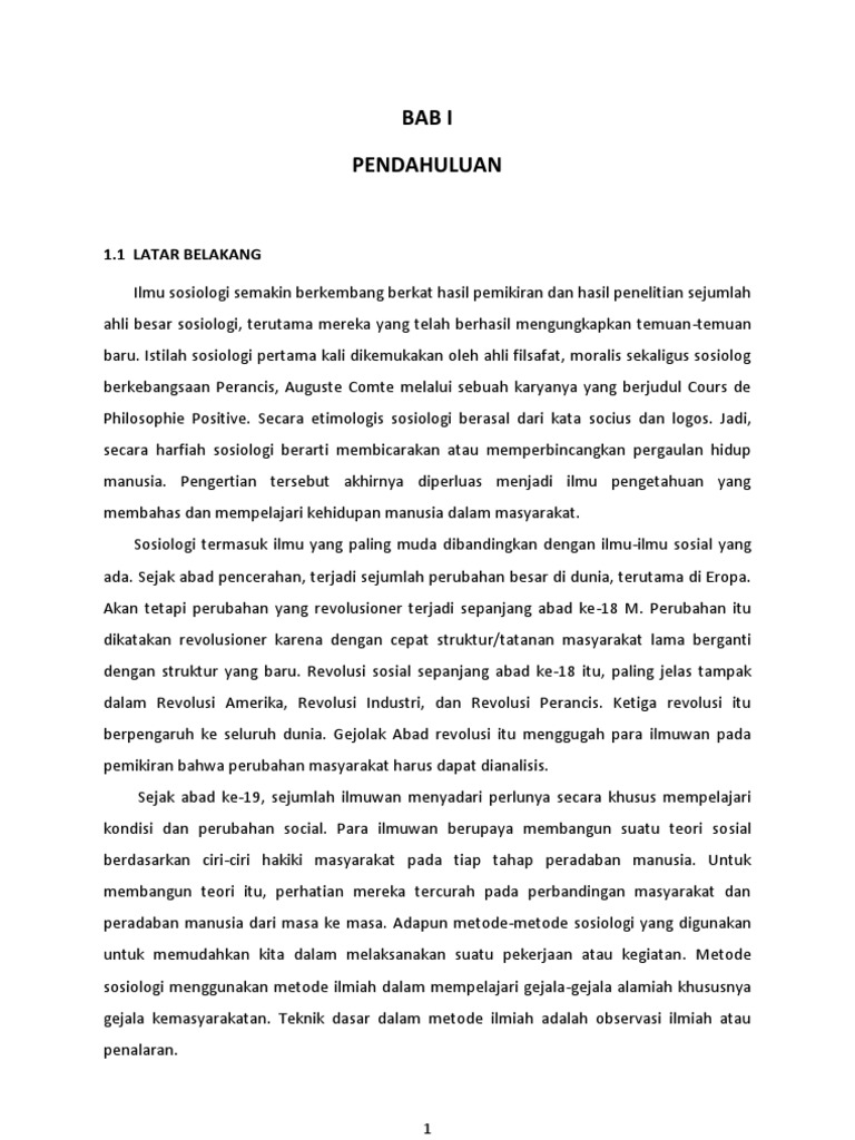 Makalah Pengantar Sosiologi