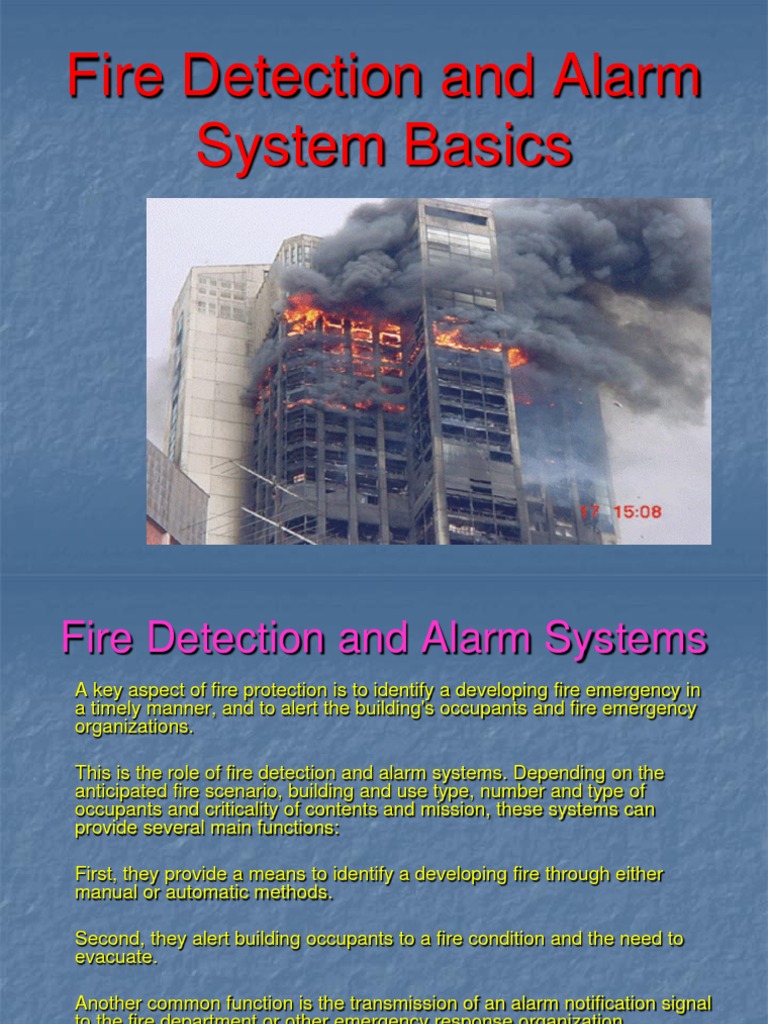 Fire Detection and Alarm System Basics | PDF