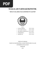 Download Makalah Farmakokinetik Kinetika Bioavailabilitas by Ekhy Putri Prameshwari SN112419594 doc pdf