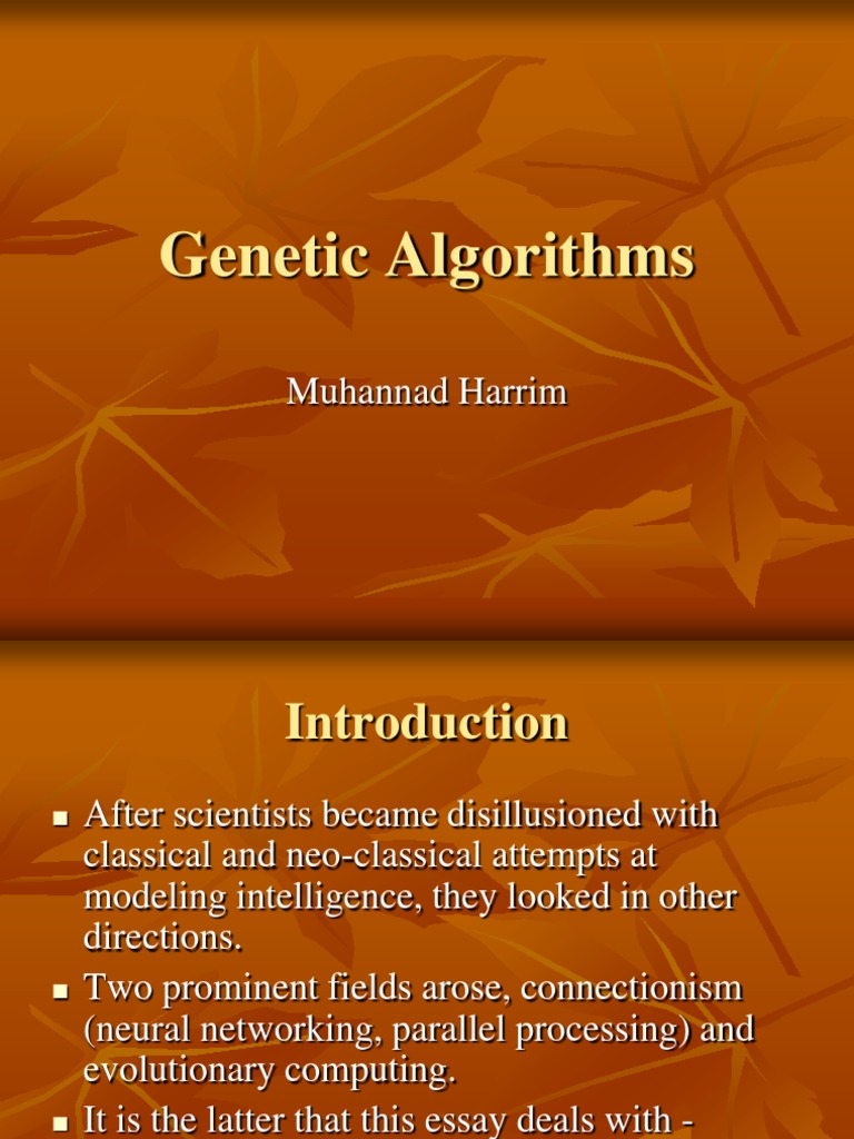 Overview of Genetic Algorithms in AI | PDF | Science & Mathematics