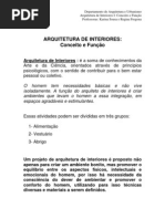 Aula 1 - Arquitetura de Interiores