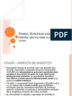 Fondul European agricol pentru dezvoltare rurală