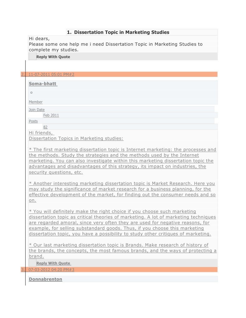 Marketing dissertation topics consumer behavior picture