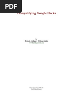 Demystifying Google Hacks