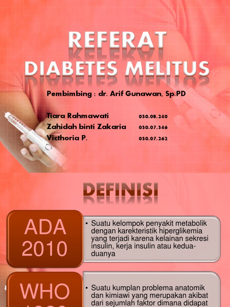 Patogenesis Diabetes Melitus Tipe 2 Universitas Lampung