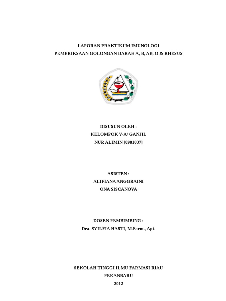 Laporan Imunologi Golongan Darah Abo Rhesus