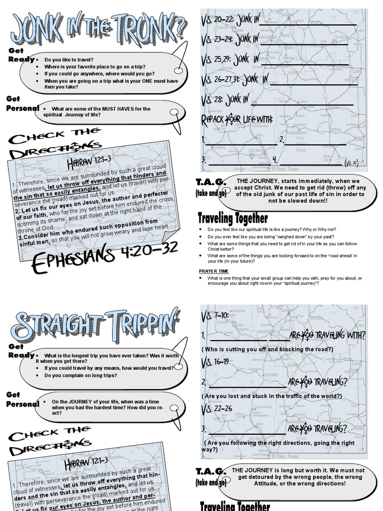 The Journey Lesson Handouts | PDF