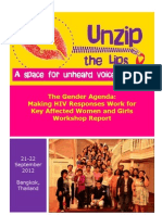 UNZIP The LIPS Workshop and ASEAN Task Force On HIV/AIDS Consultation Meeting On Intimate Partners Transmission