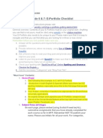 Grade 6 & 7: E-Portfolio Checklist