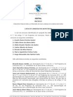 Lista de Candidatos Admitidos para Licenciamento de Guardas-Nocturnos em Machico