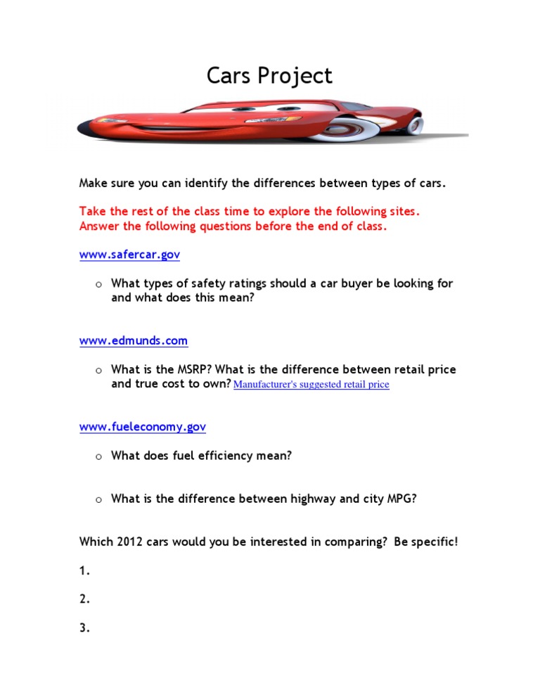 Understanding Car Types and Ratings | PDF