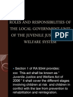 Roles and Responsibilities of The Local Government Unit