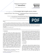 Bending Ductility of Rectangular High Strength Concrete Columns