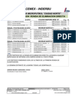 Programacion Ronda de Eliminacion Directa y Aplazados