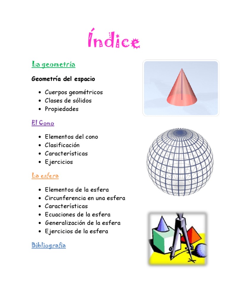 El Cono Y La Esfera Esfera Geometria Elemental
