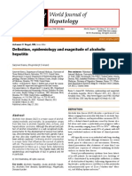 Definition, Epidemiology and Magnitude of Alcoholic Hepatitis