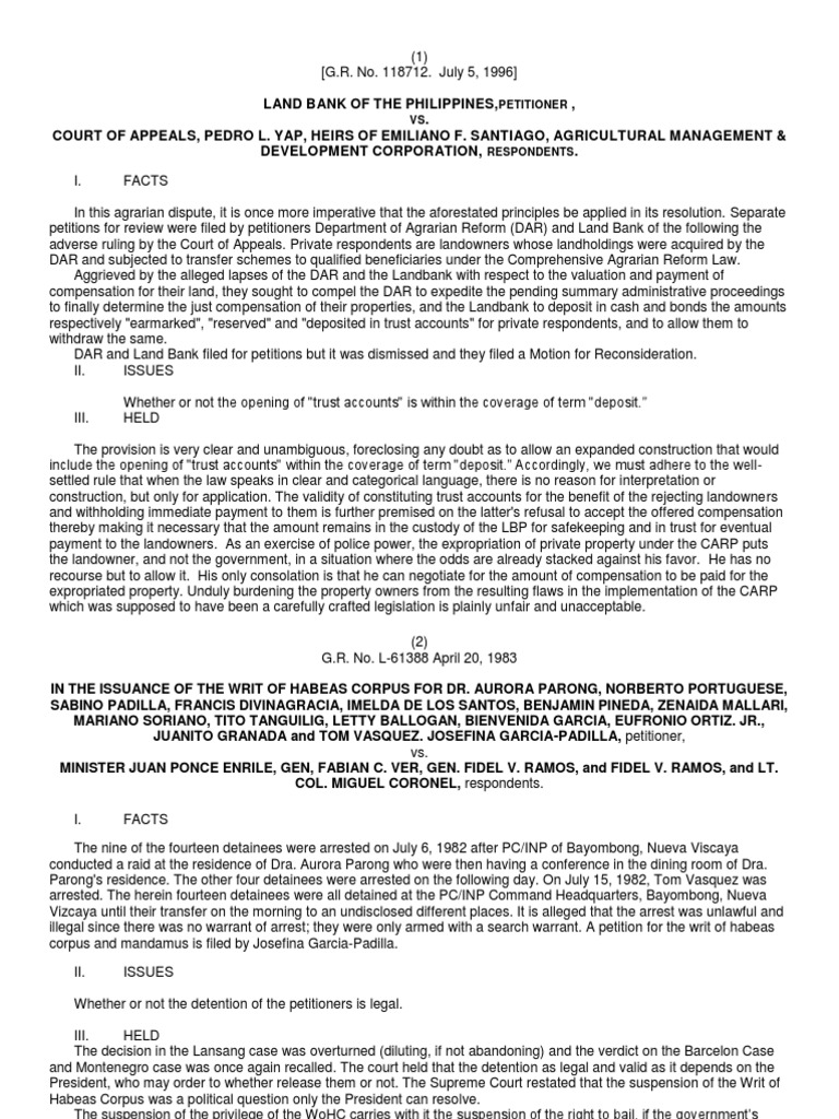 Cases Digest i Lawsuit Commission On Elections (Philippines)