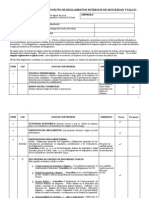 Matriz de Desarrollo de Proyecto de Reglamento