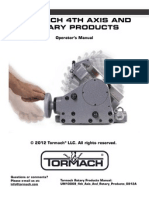 UM10069 Tormach 4th Axis and Rotary Products Operators Manual 0812A