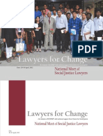 Lawyers for Change - National Meet of Social Justice Lawyers - April 2012 - Final Report