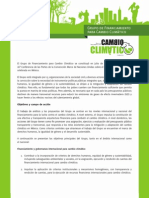 La Lucha Contra El Cambio Climático Requiere Un Presupuesto Que Incluya Recursos para La Mitigación y La Adaptación en El Sector Agrícola