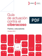 Guía de Actuación Contra El Ciberacoso para Padres/madres y Educadores/as