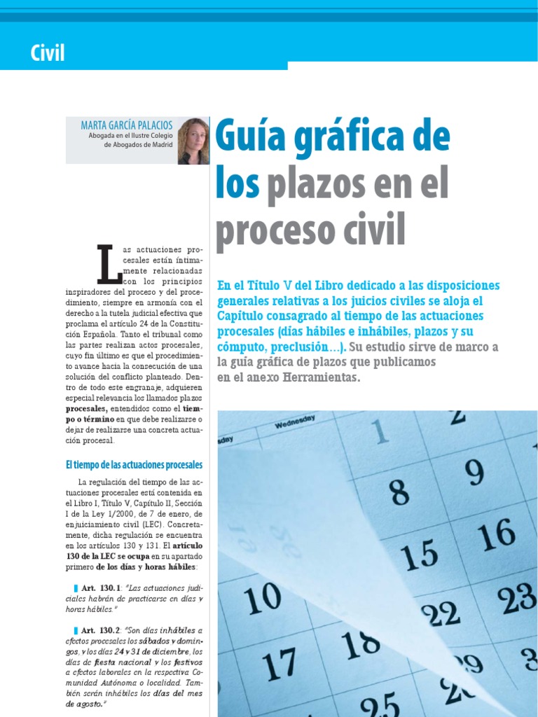Plazos Civil | PDF | Estoppel colateral | Ley procesal